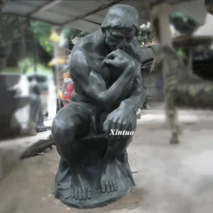 Man Sitting Thinking Statue