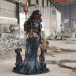 bronze goddess hecate statue