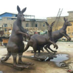 bronze kangaroo Sculpture