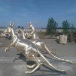 bronze kangaroo Sculpture