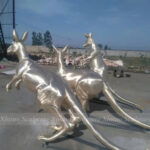 bronze kangaroo Sculpture