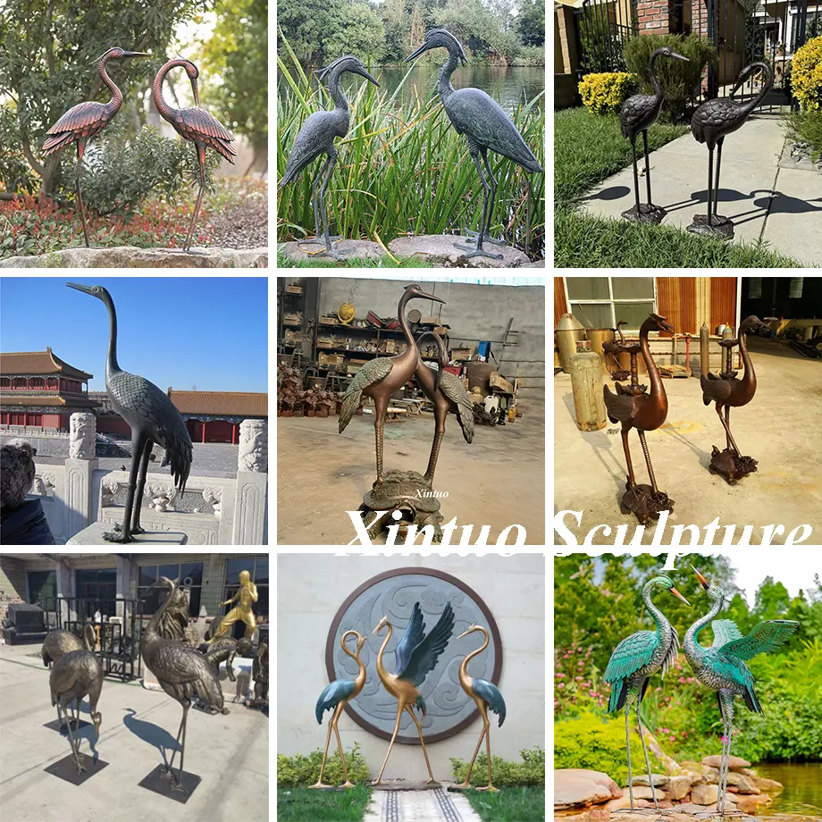 Crane Statues
