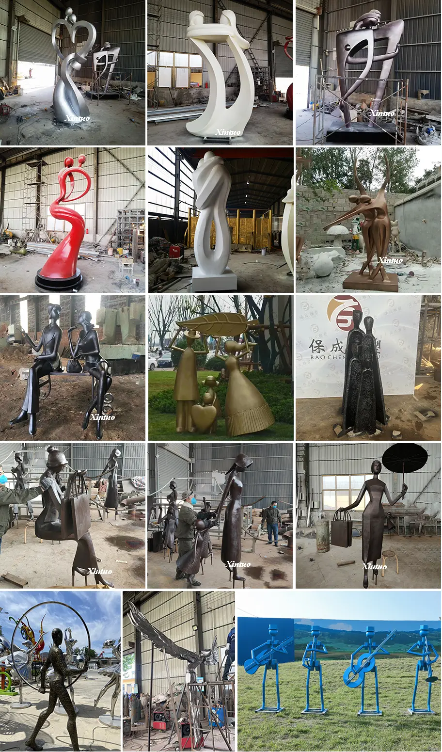 Outdoor Abstract Metal Sculpture