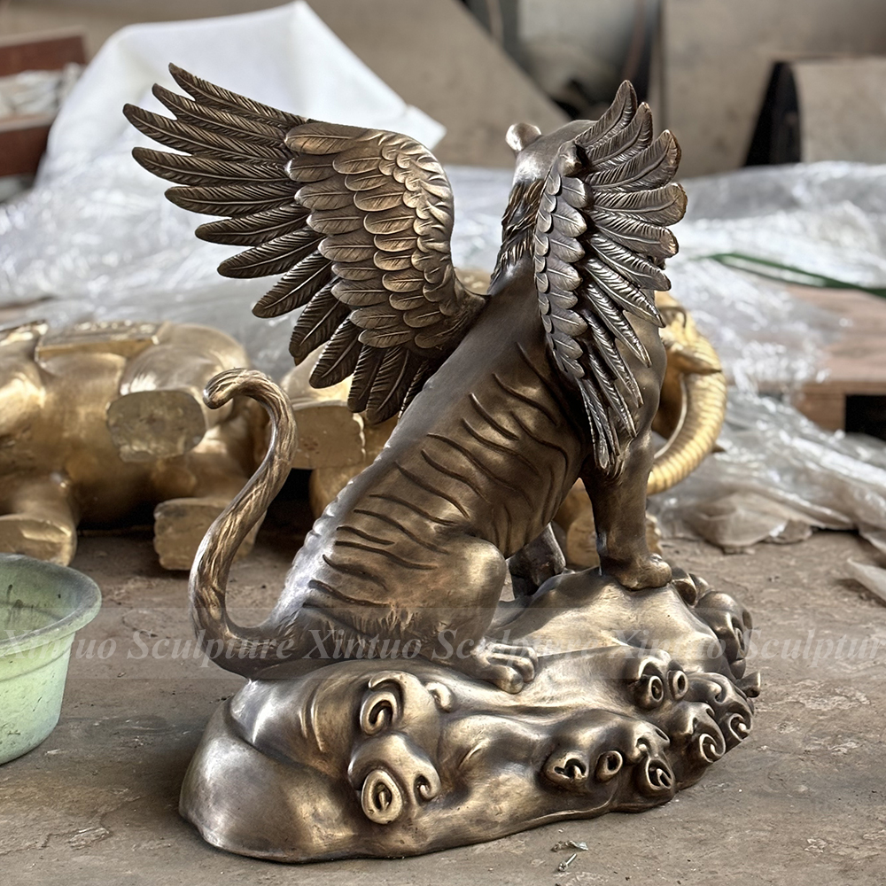 tiger with wings statue