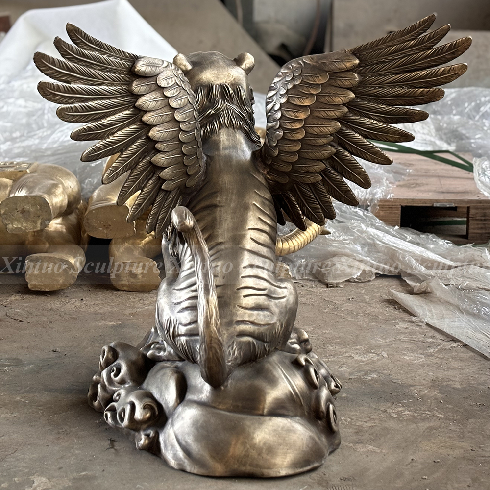 tiger with wings statue
