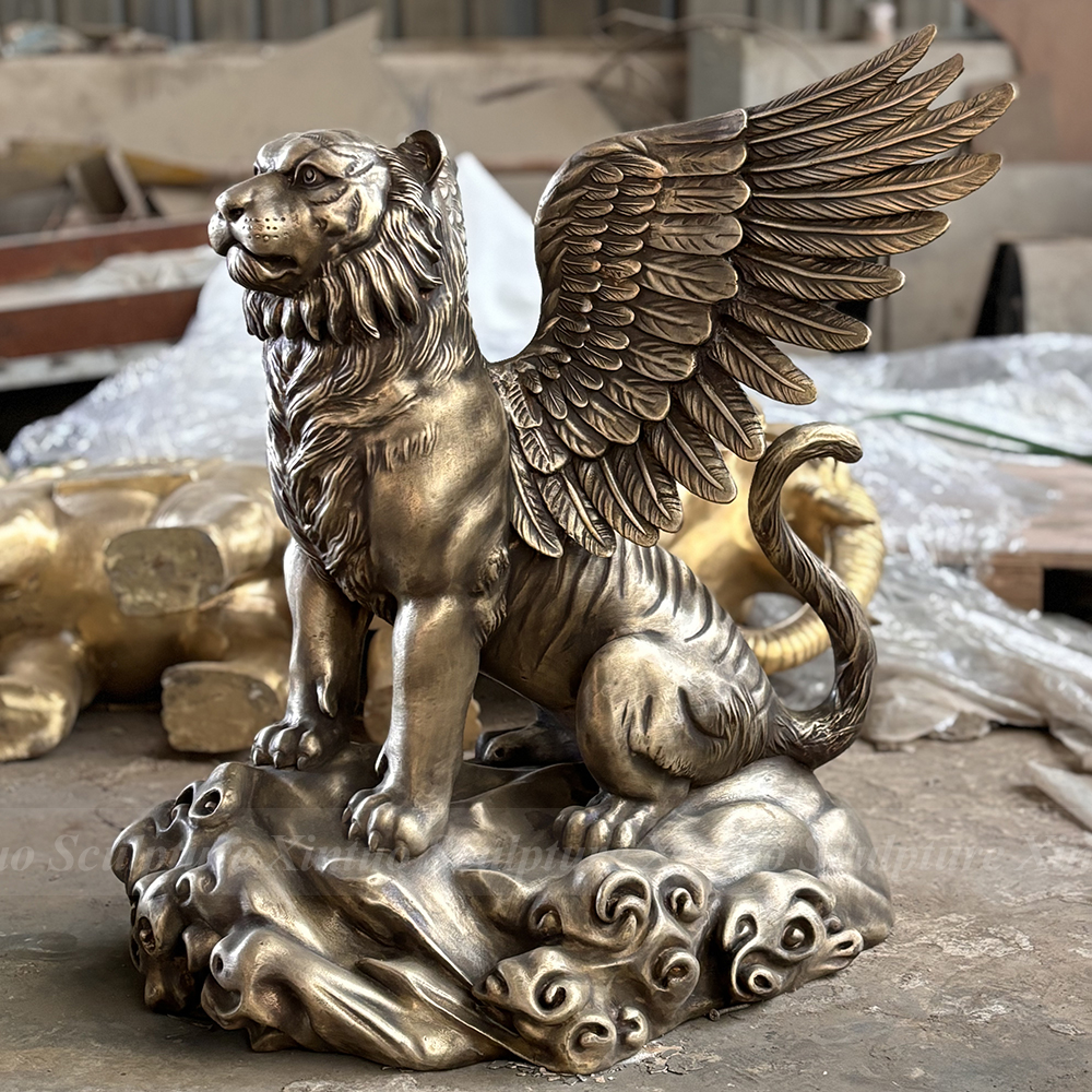 tiger with wings statue