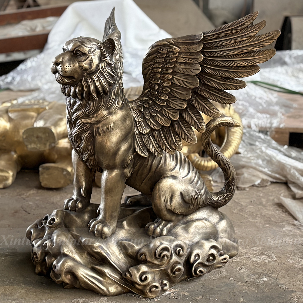 tiger with wings statue