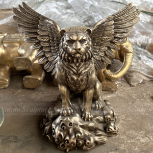 tiger with wings statue