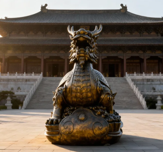 dragon turtle statue
