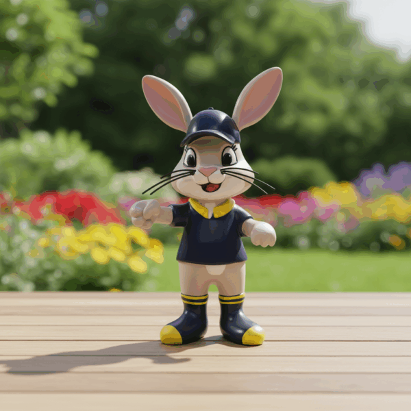 fiberglass rabbit statue