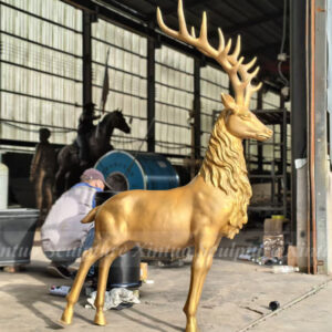 life size outdoor deer statues