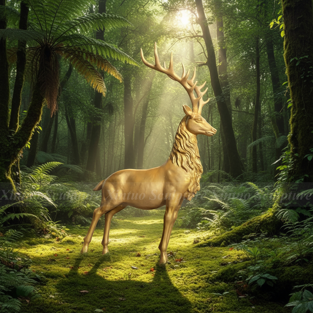 life size outdoor deer statues