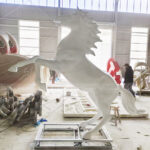 Life Size Fiberglass Horse Statue