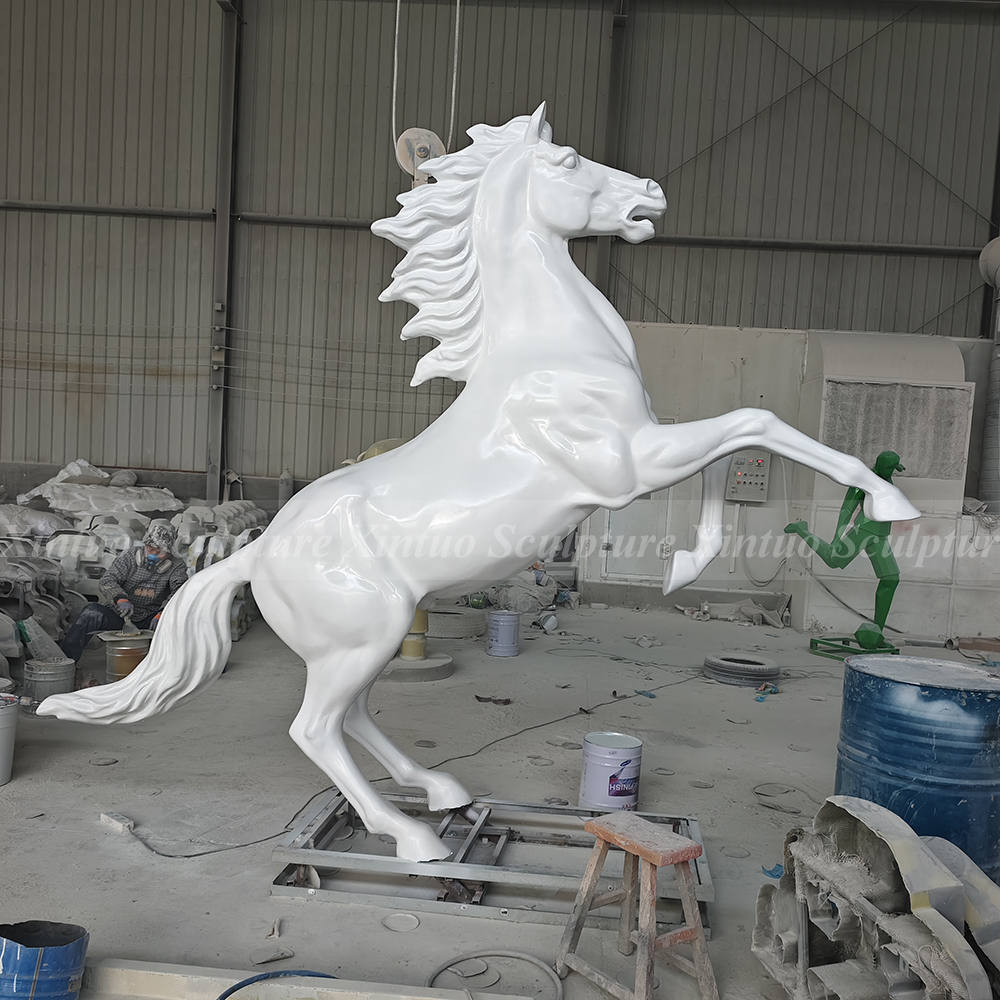 Life Size Fiberglass Horse Statue