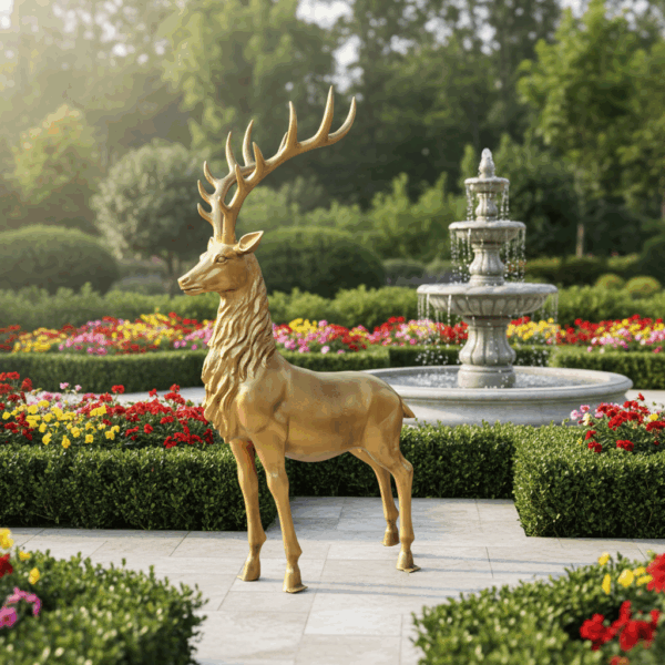 life size outdoor deer statues