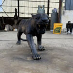 black cougar statue
