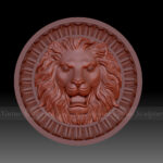 bronze lion head wall fountain