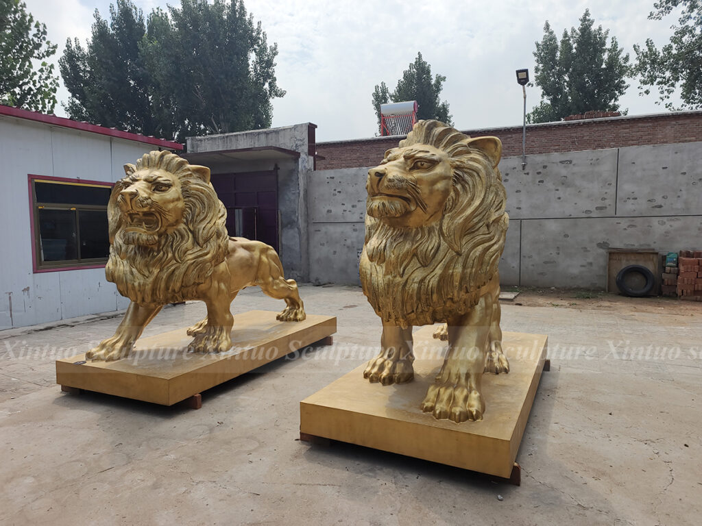 Bronze Lion Statue for Sale