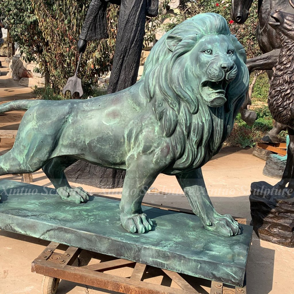 Bronze Lion Statue for Sale