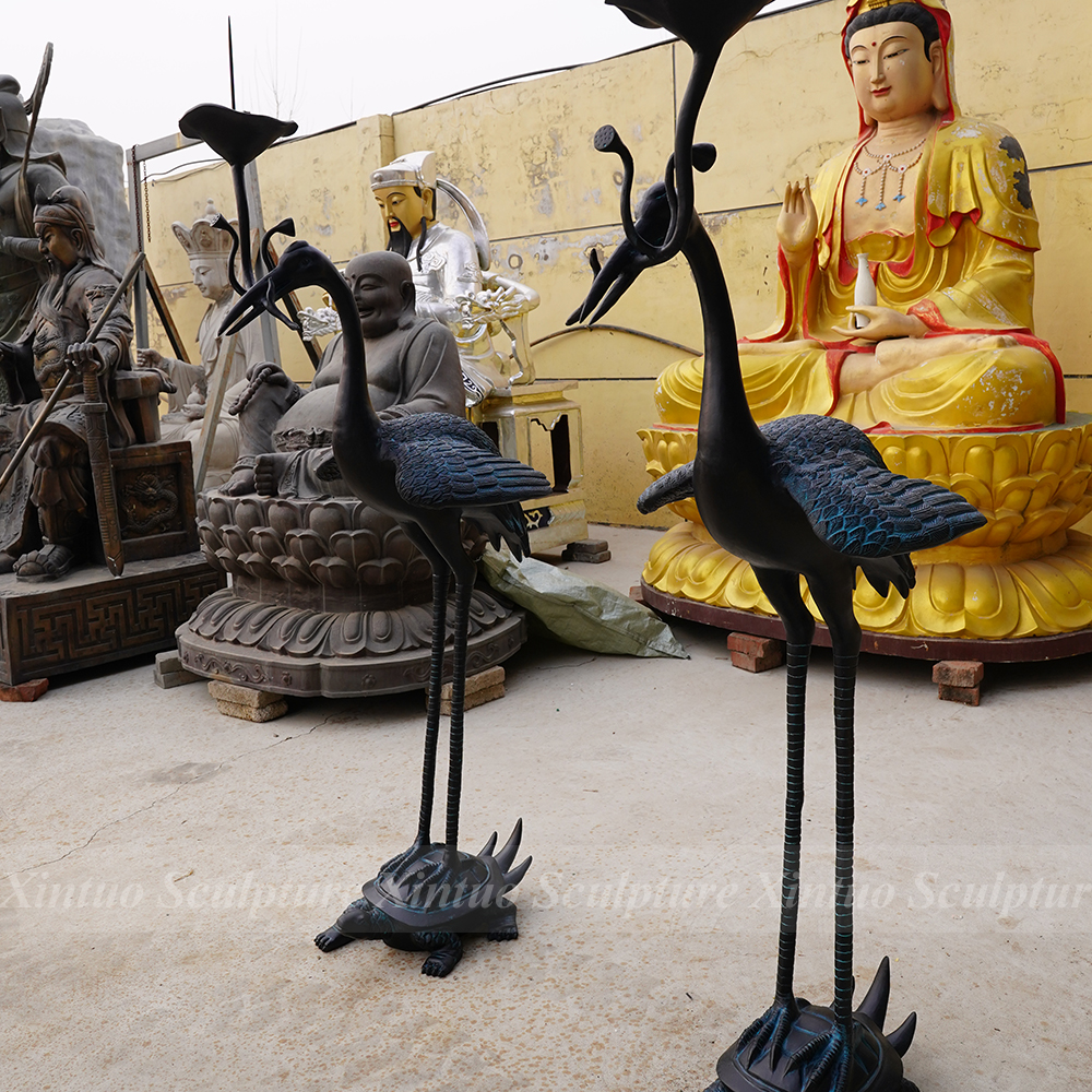 garden crane statues for sale 3 Garden Crane Statues for Sale