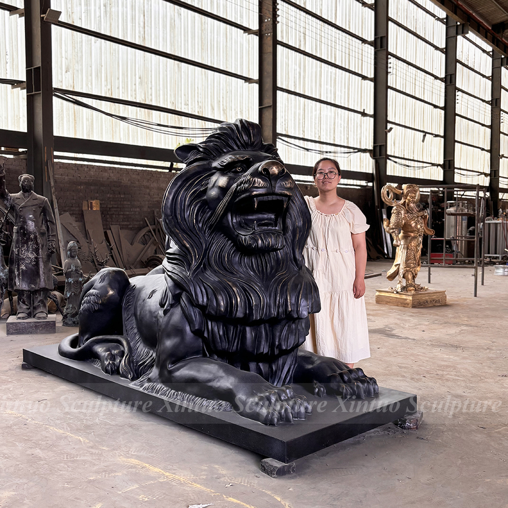 large bronze lion statue for sale 1