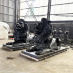 Large Bronze Lion Statue for Sale