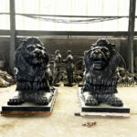 Large Bronze Lion Statue for Sale