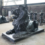 Large Bronze Lion Statue for Sale