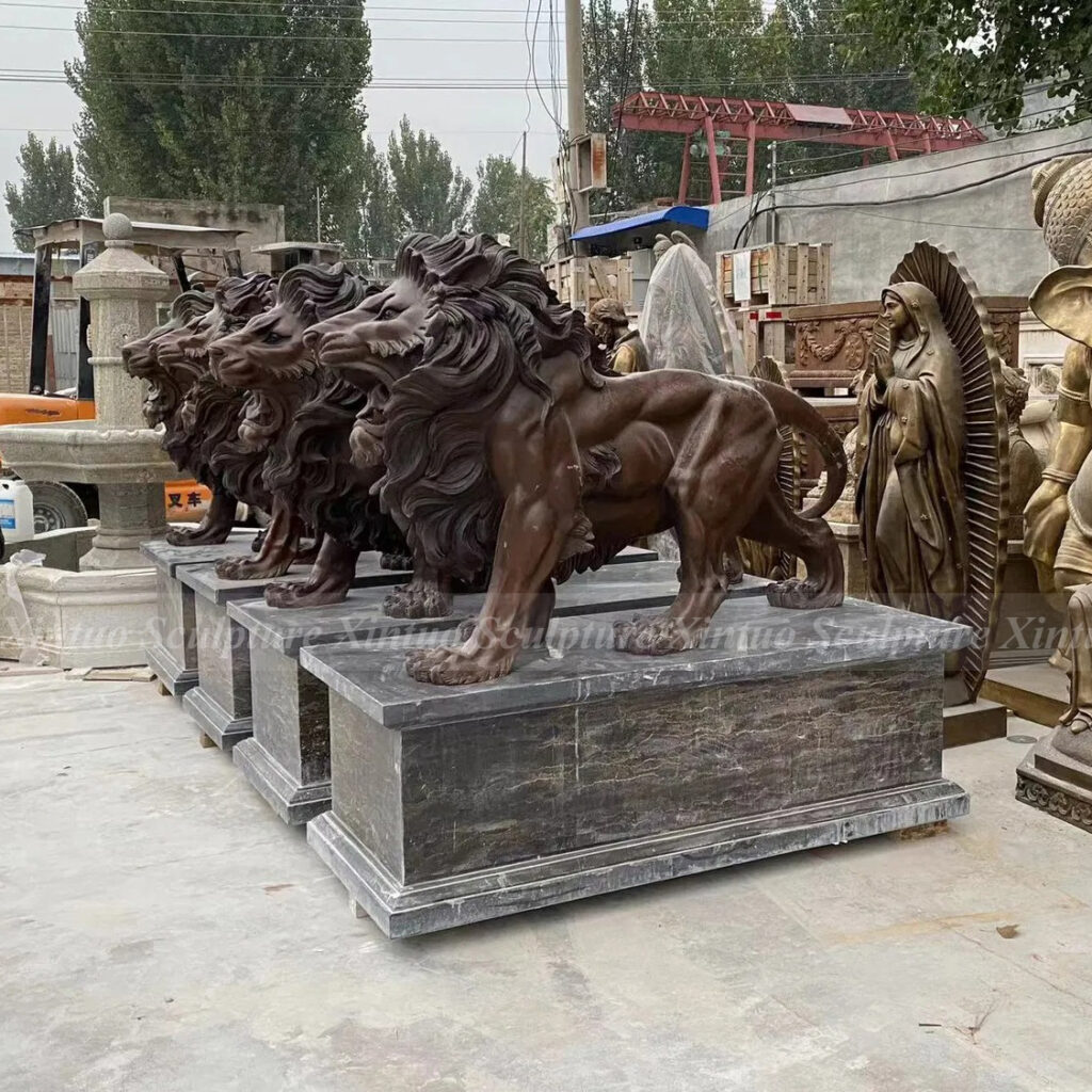 Bronze Lion Statue for Sale