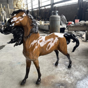 1.2 meter bronze horse statue decorative garden sculpture