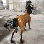 1.2 meter bronze horse statue decorative garden sculpture