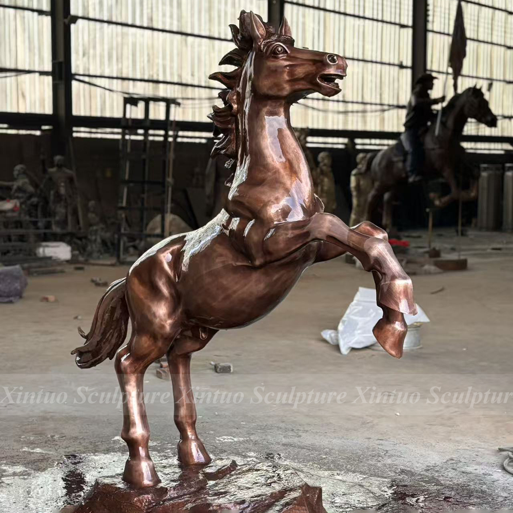Rearing Bronze Horse Statue 5 Rearing Bronze Horse Statue