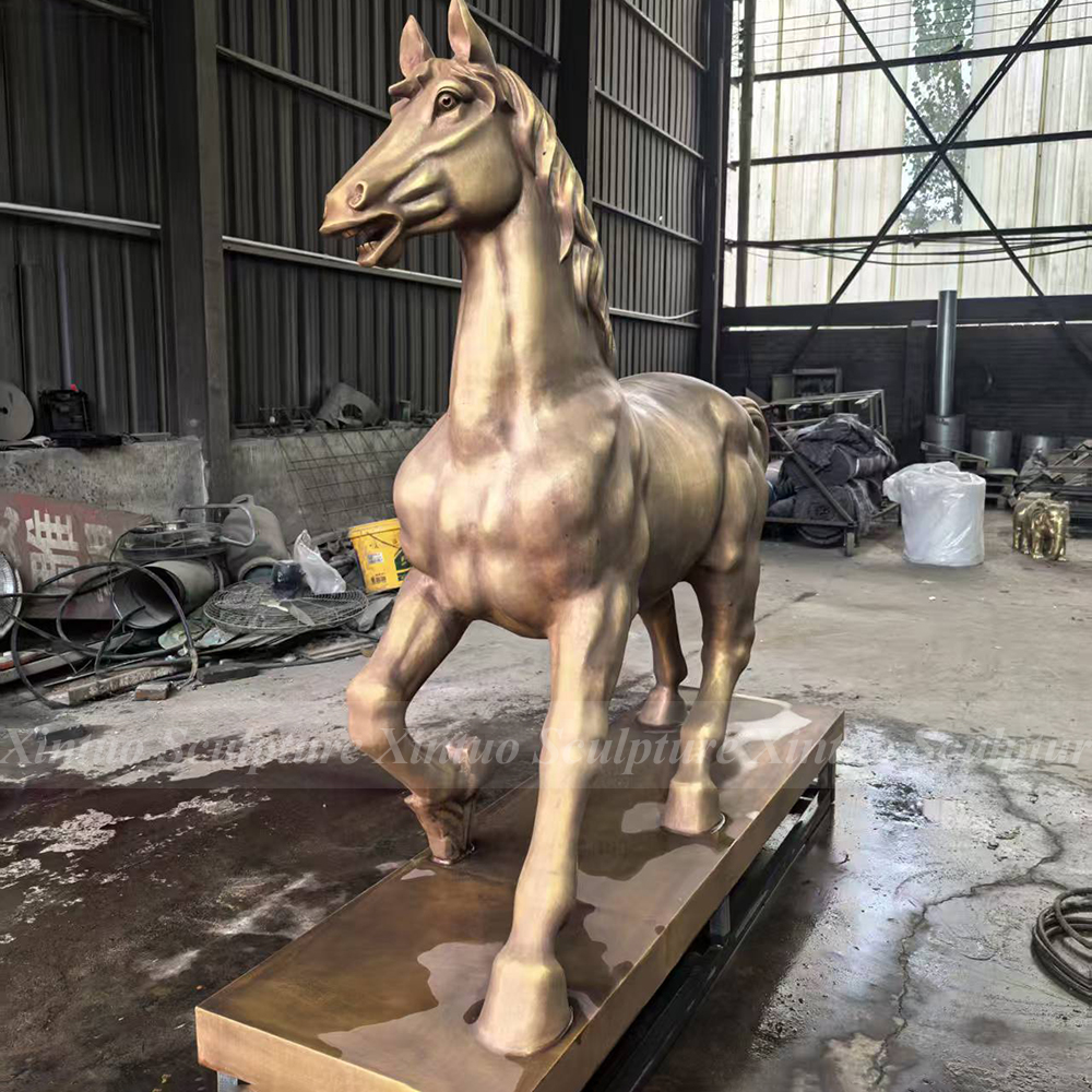 running horse sculpture 1 Bronze Running Horse Statue