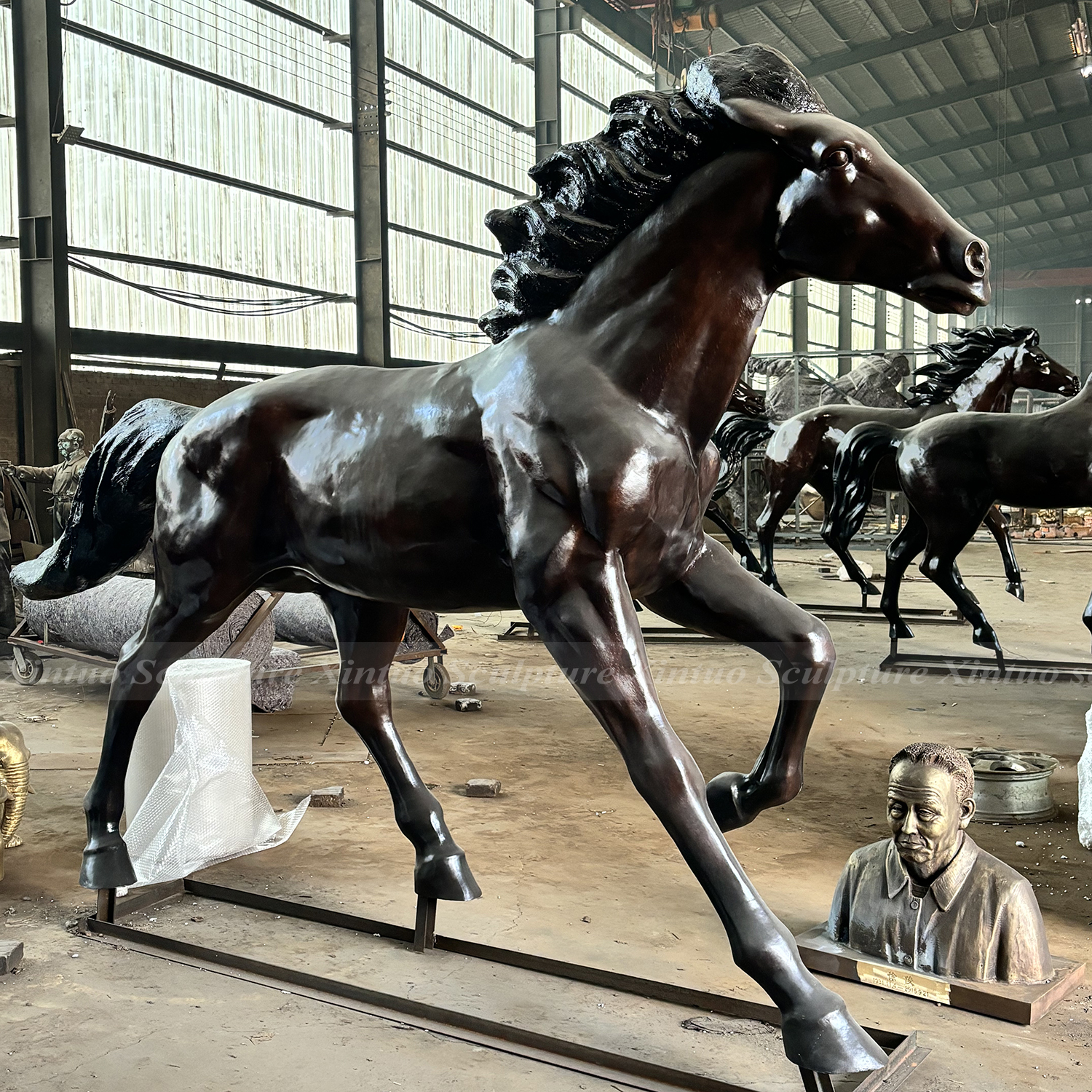 Large Bronze Running Horse Statues 1