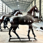 Large Bronze Running Horse Statues