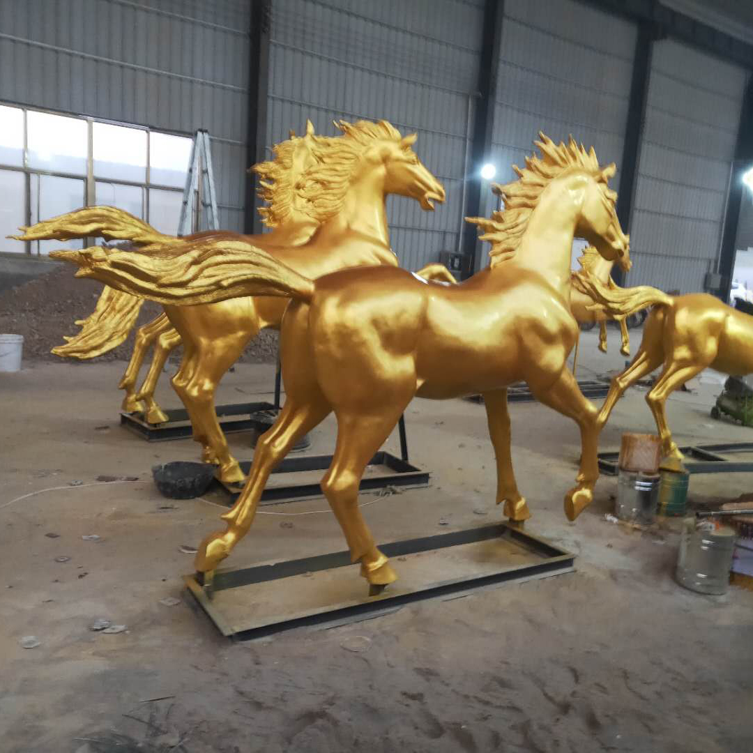 Seven Running Horse Statue 2 Seven Running Horse Statue