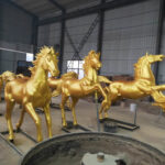 Seven Running Horse Statue