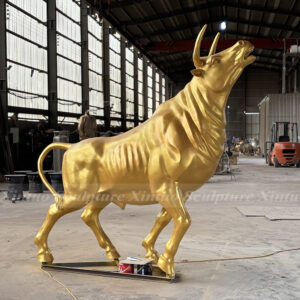 Golden Bull Statue Outdoor