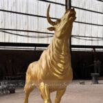 Golden Bull Statue Outdoor