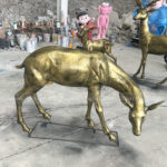 fiberglass deer statue