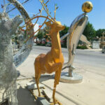 decorative deer statue