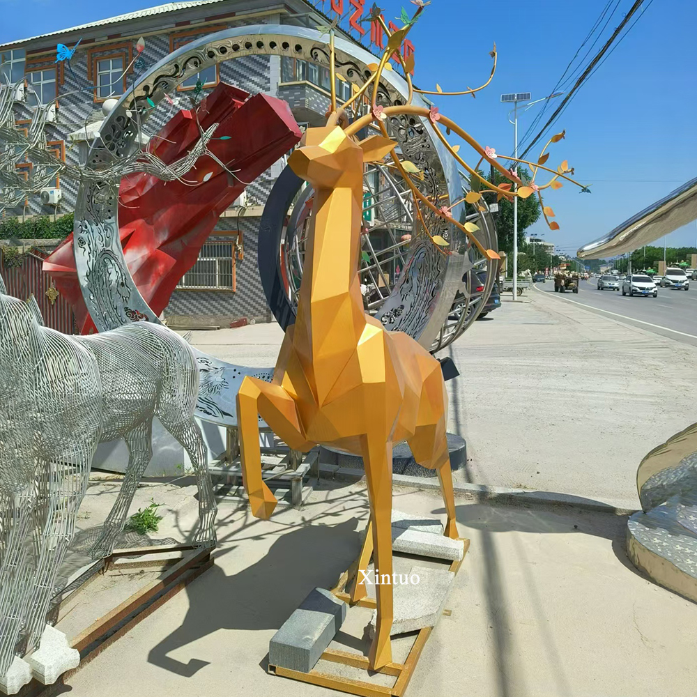 decorative deer statue