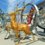 decorative deer statue
