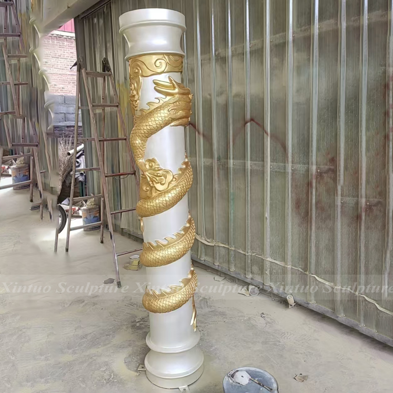 Chinese Dragon Column
