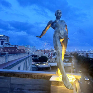 Abstract Diving Man Sculpture