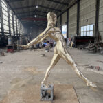 Abstract Diving Man Sculpture
