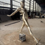 Abstract Diving Man Sculpture