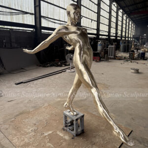 Abstract Diving Man Sculpture