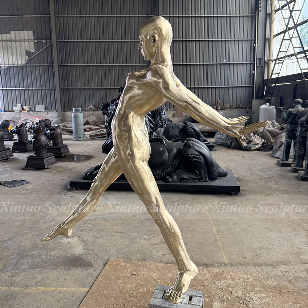 Abstract Diving Man Sculpture