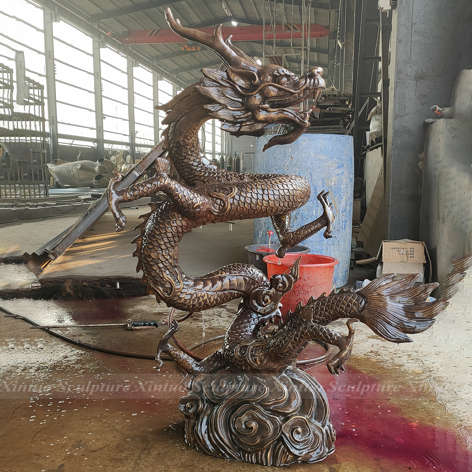 Bronze Dragon Statue
